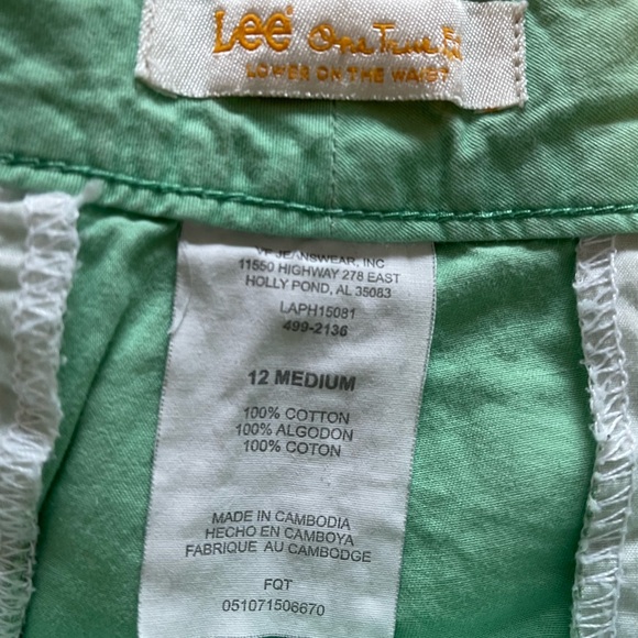Vintage LEE Dressy Casual Chino Shorts Old money Sz 12M - Picture 3 of 5